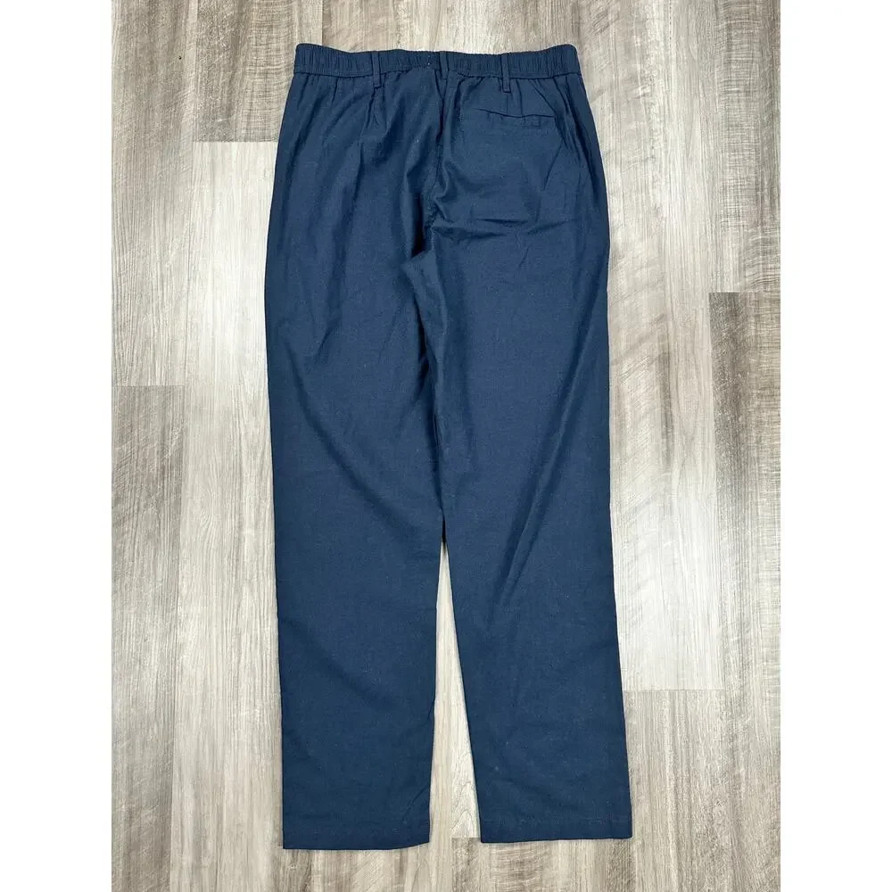Ike Behar Unstructured Suit Dark Navy Cotton Linen Spandex NWT Medium Men's - Picture 16 of 16